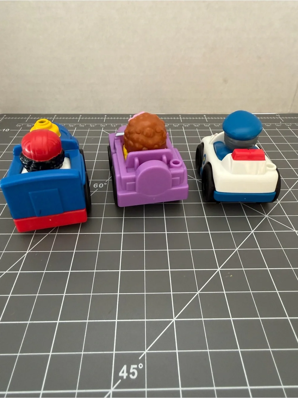 Fisher-Price Little People wheelies  3-Vehicle Set in Blue, Purple & White